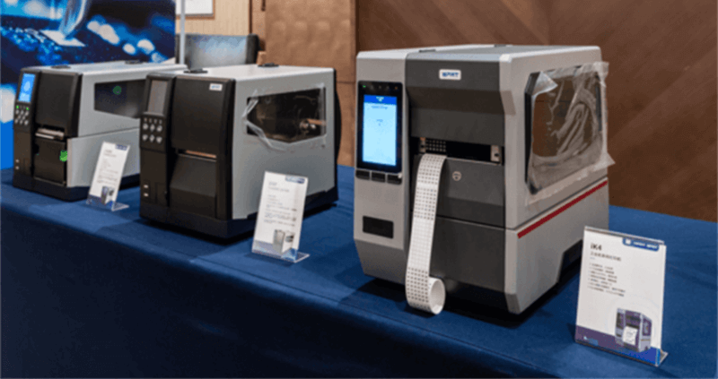 Industrial štampači barkoda on display