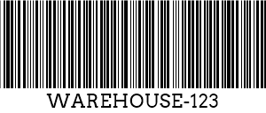 Kod 39 barcode example