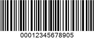 ITF (Interleaved 2 od 5) barcode example