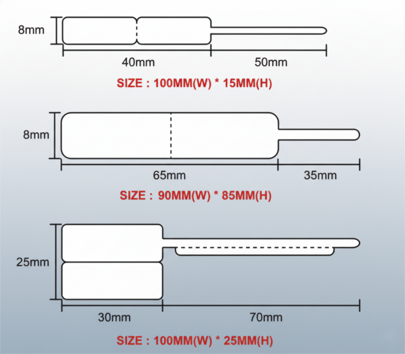 Podržava više vrsta i veličina RFID oznaka za nakit